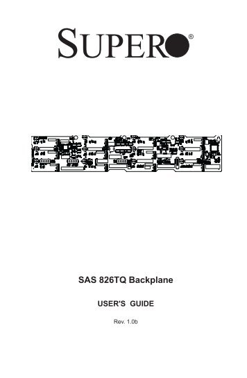 SAS 826TQ Backplane - Supermicro