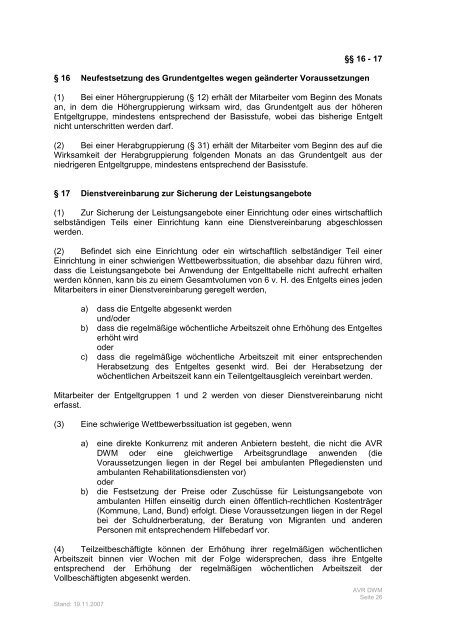 Arbeitsvertragsrichtlinien des Diakonischen ... - Marburger Bund