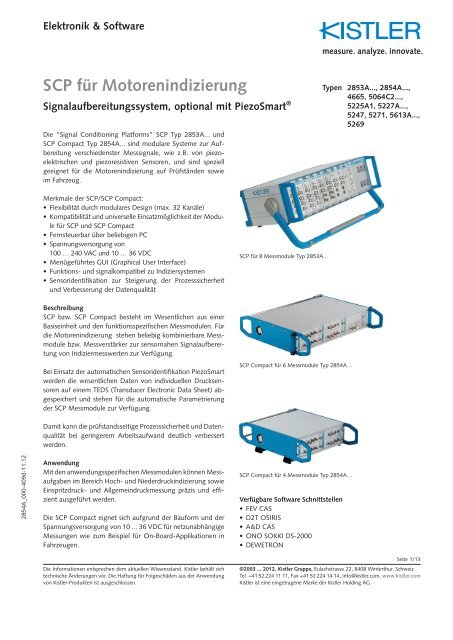 Datenblatt - Kistler