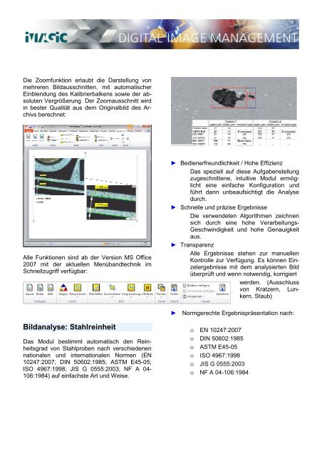 Imagic Newsletter - Imagic Bildverarbeitung AG