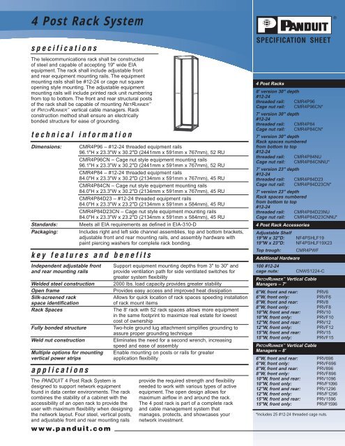 Panduit Cabinet Dimensions | Cabinets Matttroy