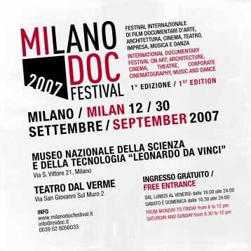 CONCORSO INTERNAZIONALE MIDOC MUSICA - Imagofilm