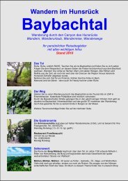 Wandern Im Hunsrück Baybachtal - Tourist-Info Emmelshausen