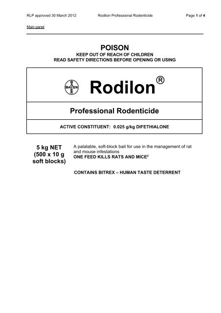 Rodilon Block Rodilon - Bayer CropScience