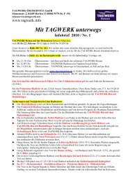 Info zu TAGWERK-Reisen