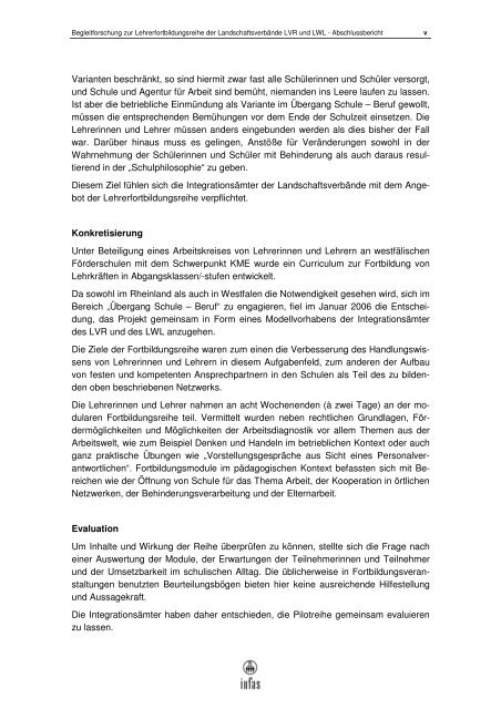 Abschlussbericht infas - Landschaftsverband Rheinland