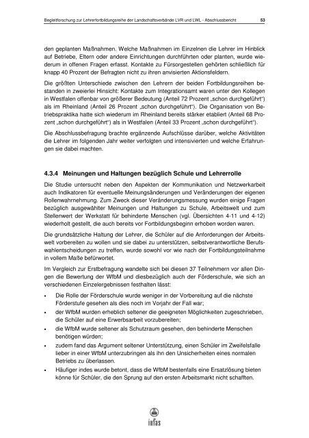 Abschlussbericht infas - Landschaftsverband Rheinland