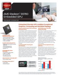 AMD Radeon™ E6760 Embedded GPU