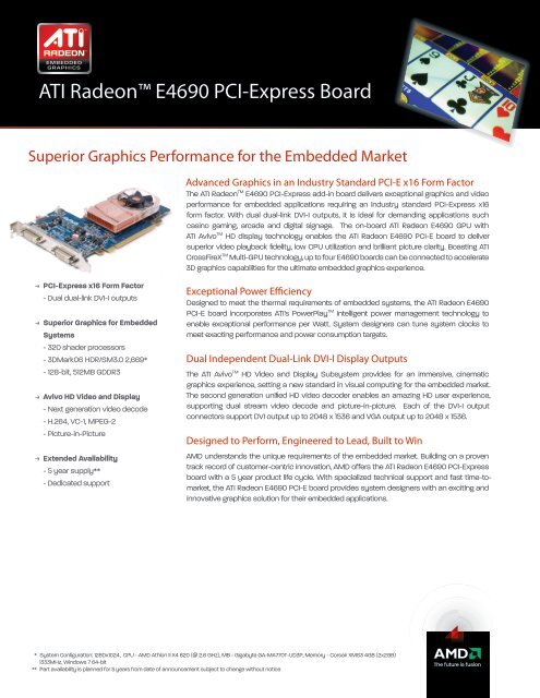 AMD RADEON E4690 EMBEDDED GRAPHICS DESCARGAR CONTROLADOR NEW DRIVERS: AMD RADEON E4690 EMBEDDED GRAPHICS