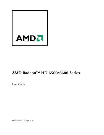 AMD Radeon™ HD 6500/6600 Series - HIS Graphic Cards