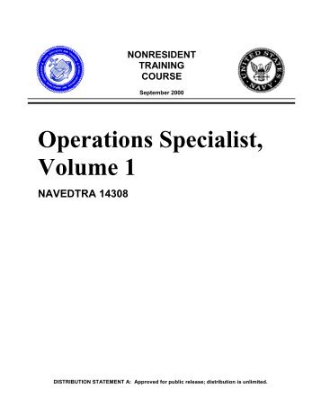 Operations Specialist, Volume 1 - Historic Naval Ships Association ...