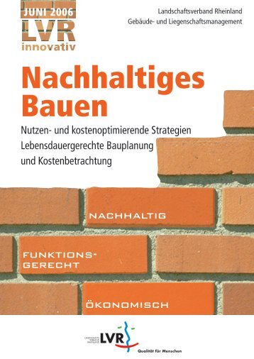 Nachhaltiges Bauen - Landschaftsverband Rheinland