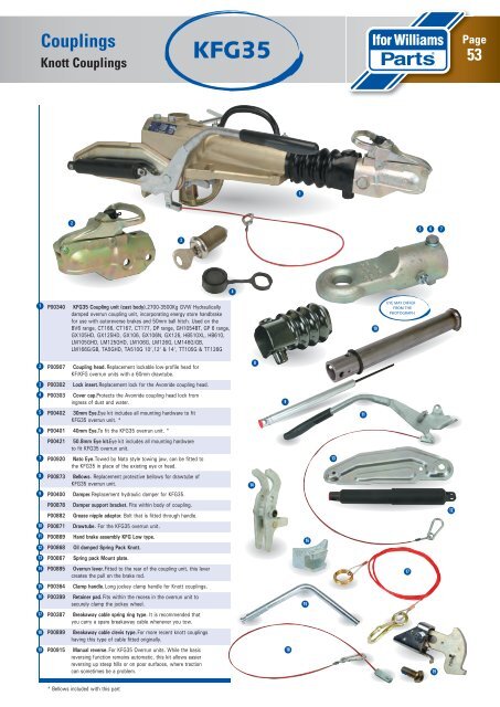 Couplings & Trailer Support - Ifor Williams