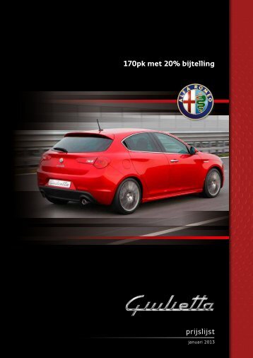 Prijslijst Giulietta - Alfa Romeo Download