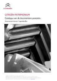 Catalogue conservatoire NL - Citroën