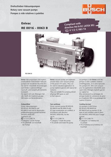 Enivac RE 0016 - 0063 B - Busch