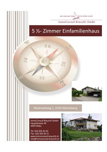 5 ½- Zimmer Einfamilienhaus - ImmoConsult Brauchli GmbH, An