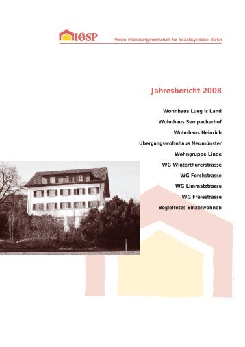 Jahresbericht 2008 - IGSP