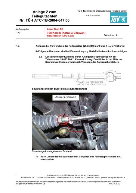 Umrüstkatalog für OPEL-Fahrzeuge - Opel-Niedersachsen