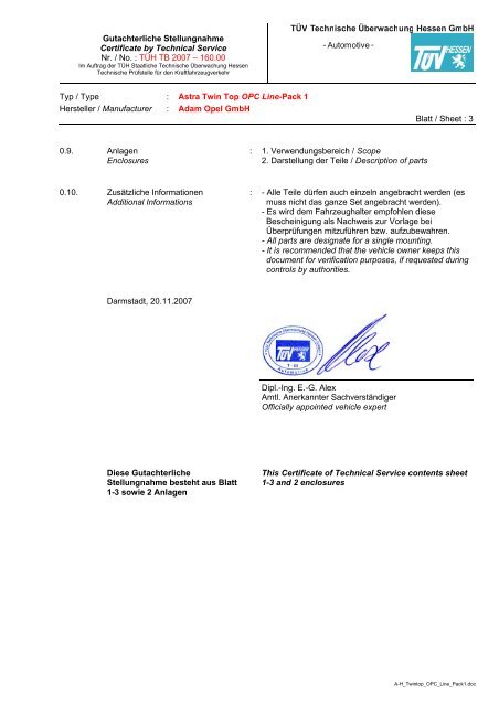 Umrüstkatalog für OPEL-Fahrzeuge - Opel-Niedersachsen