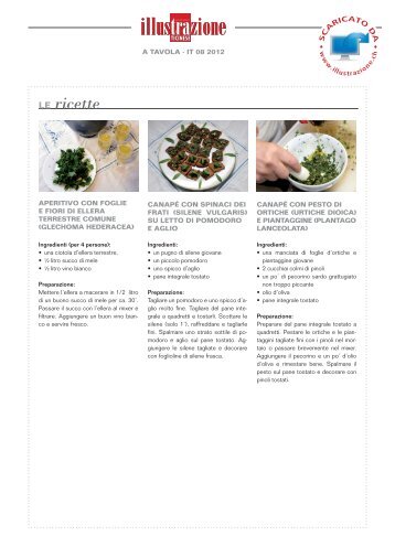 Le ricette