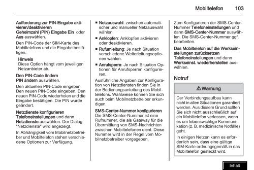 Infotainment - Opel.ch