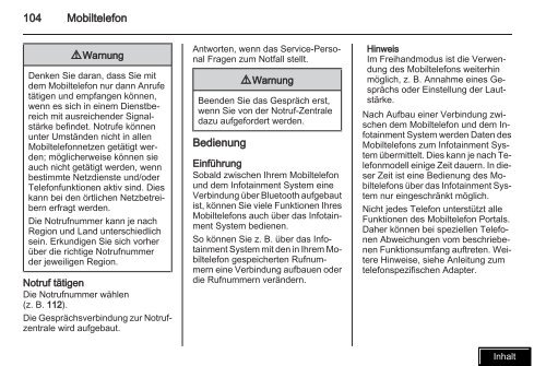 Infotainment - Opel.ch