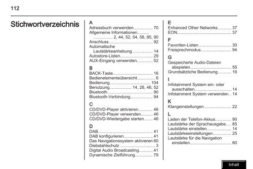 Infotainment - Opel.ch