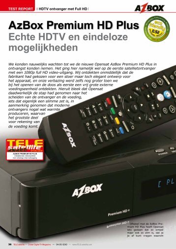 AzBox Premium HD Plus - TELE-satellite International Magazine