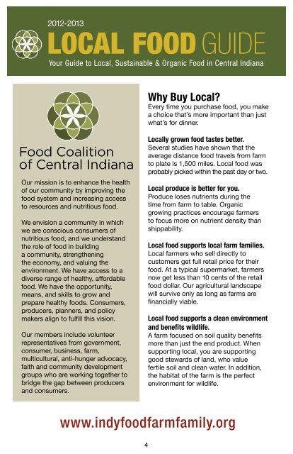 LOCAL FOOD GUIDE - Indy Food Farm Family