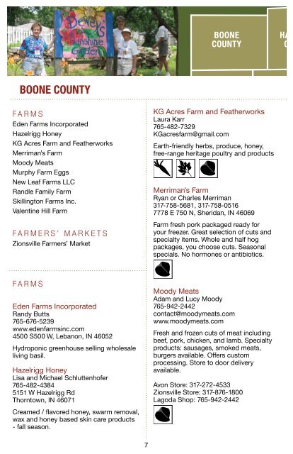 LOCAL FOOD GUIDE - Indy Food Farm Family