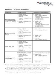 AutoFormplus R4: System Requirements - AutoForm Engineering