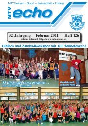 32. Jahrgang Februar 2011 Heft 126 - MTV Seesen