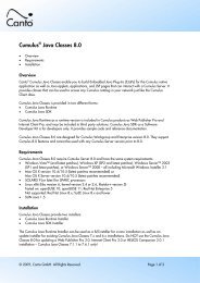 Cumulus® Java Classes 8.0 - Canto