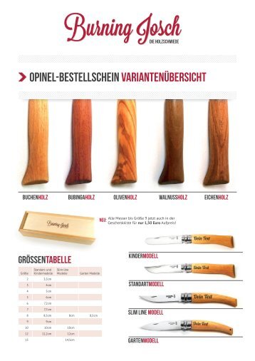 opinel-messer - Burning Josch