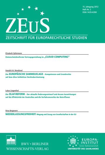 ZEuS 2-2012.pdf - am Europa-Institut der Universität des Saarlandes