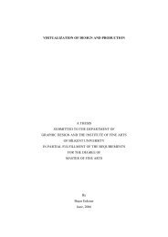 virtualization of design and production a thesis - Bilkent University