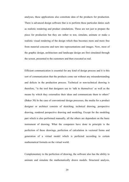 virtualization of design and production a thesis - Bilkent University