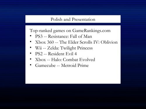 Next-Generation Game Development Rafael Chandler KRI April 6 ...