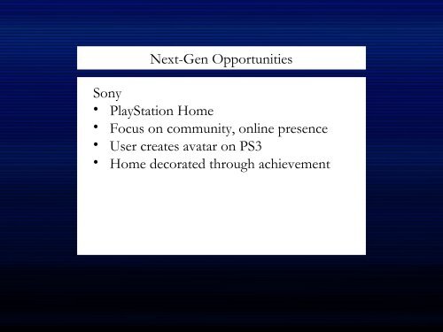 Next-Generation Game Development Rafael Chandler KRI April 6 ...