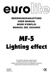 EUROLITE MF-5 User Manual