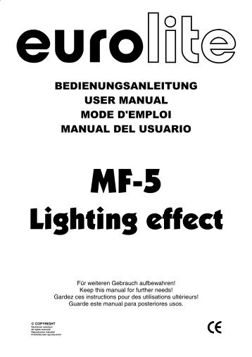 EUROLITE MF-5 User Manual