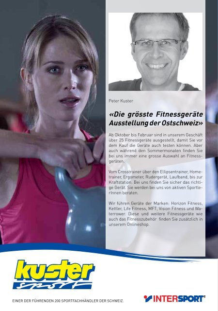 Fitnessprospekt 2012 - Kuster Sport AG