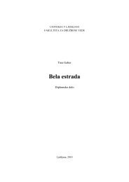 Bela estrada - Univerza v Ljubljani