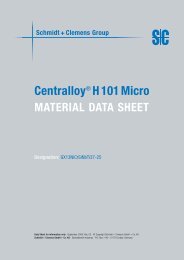 Centralloy H 101 Micro - Schmidt+Clemens