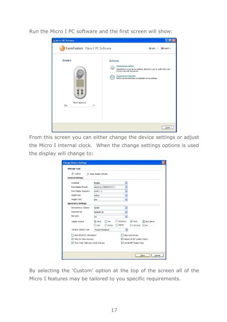 Micro I Operating Manua1 - part 1 - CareFusion