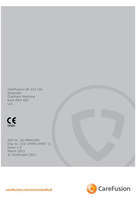 Micro I Operating Manua1 - part 1 - CareFusion