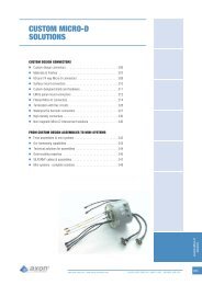 Custom Micro-D connectors - Axon' Cable