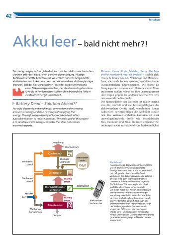 Akku leer – bald nicht mehr?! - CSI