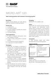 TDS - Micro-Air 120 - BASF Construction Chemicals